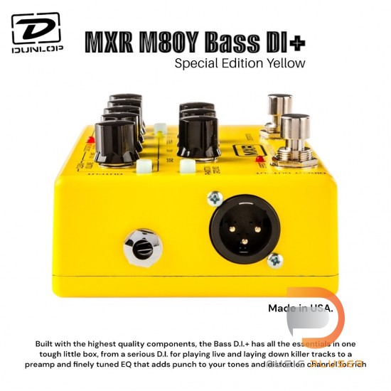 Jim Dunlop MXR M80Y Bass DI+ Special Edition Yellow